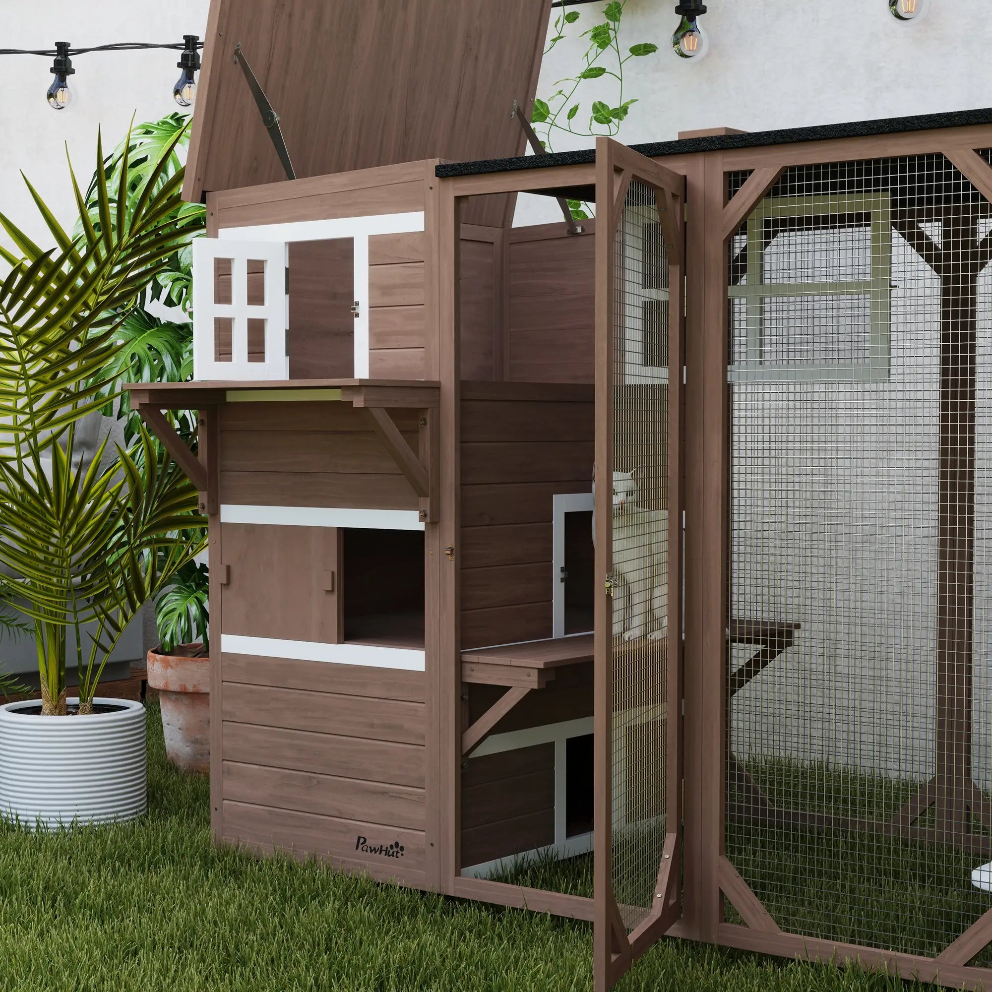 Wooden Cat Catio, 76
