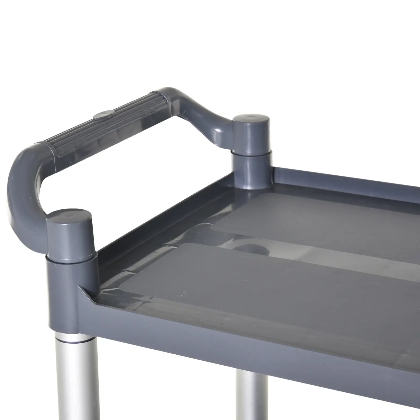 3-Tier Utility Cart, 3 Shelves, Rolling Storage Trolley, Silver Grey Kitchen Islands & Kitchen Carts at Gallery Canada