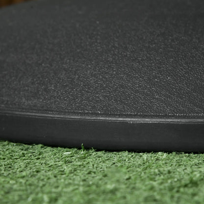 44 lbs Cement Umbrella Base, 19" Heavy Duty Round Stand, Black Umbrella Bases at Gallery Canada