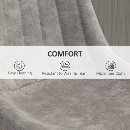 Adjustable Bar Stools Set of 2, Swivel with Back, Footrest, Grey Bar Stools at Gallery Canada