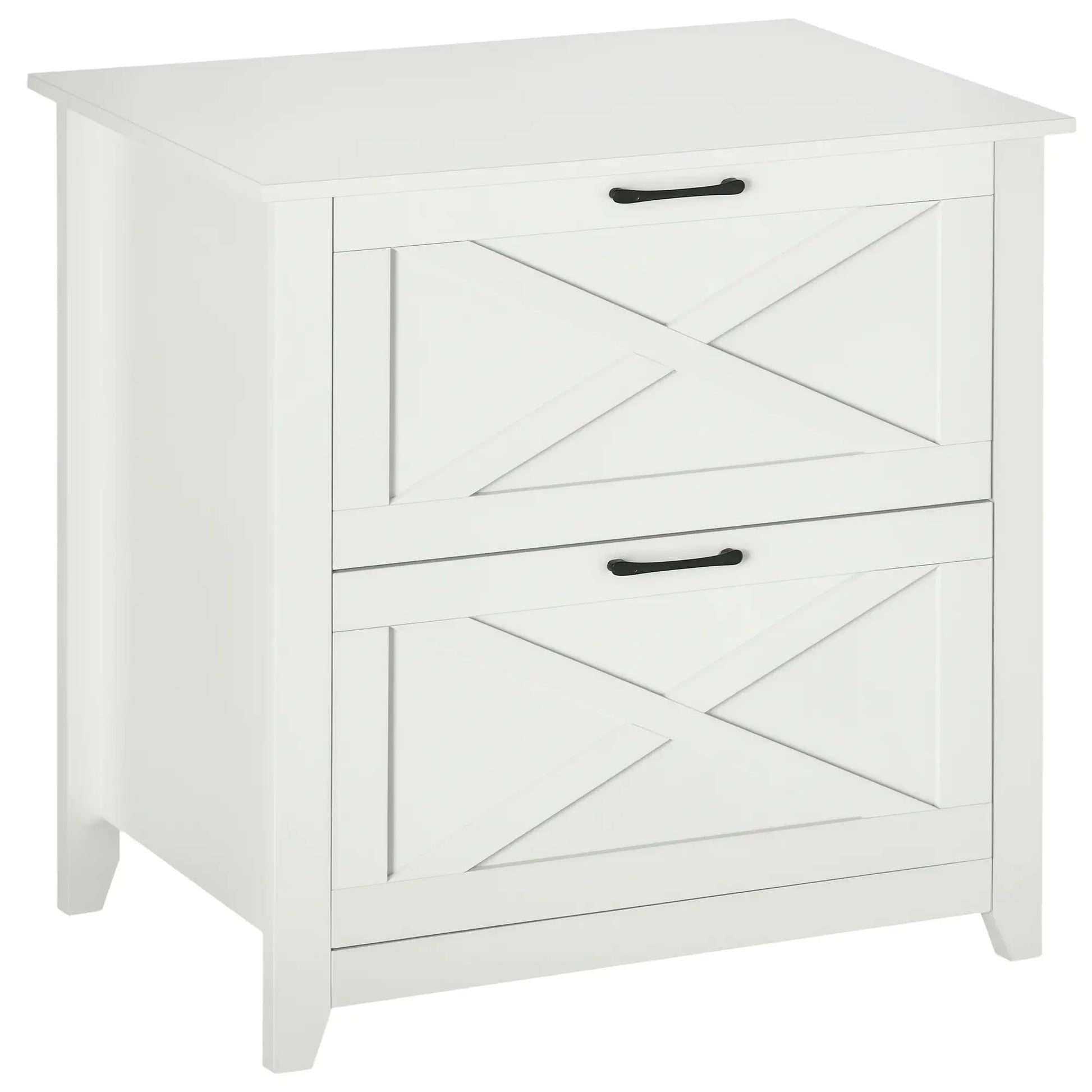 Vertical File Cabinet, Hanging Bars, A4 Size, 29.9"x 19.7"x 30.3", White Office Cabinets & Cupboards White at Gallery Canada