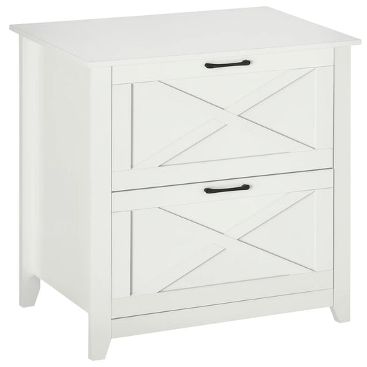 Vertical File Cabinet, Hanging Bars, A4 Size, 29.9"x 19.7"x 30.3", White Office Cabinets & Cupboards White at Gallery Canada