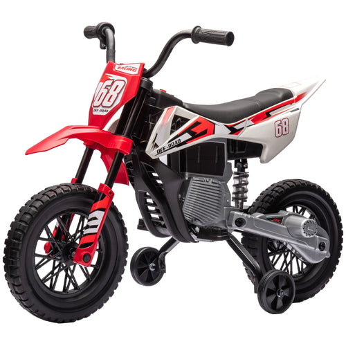 12V Kids Dirt Bike, Electric Motorcycle, Red