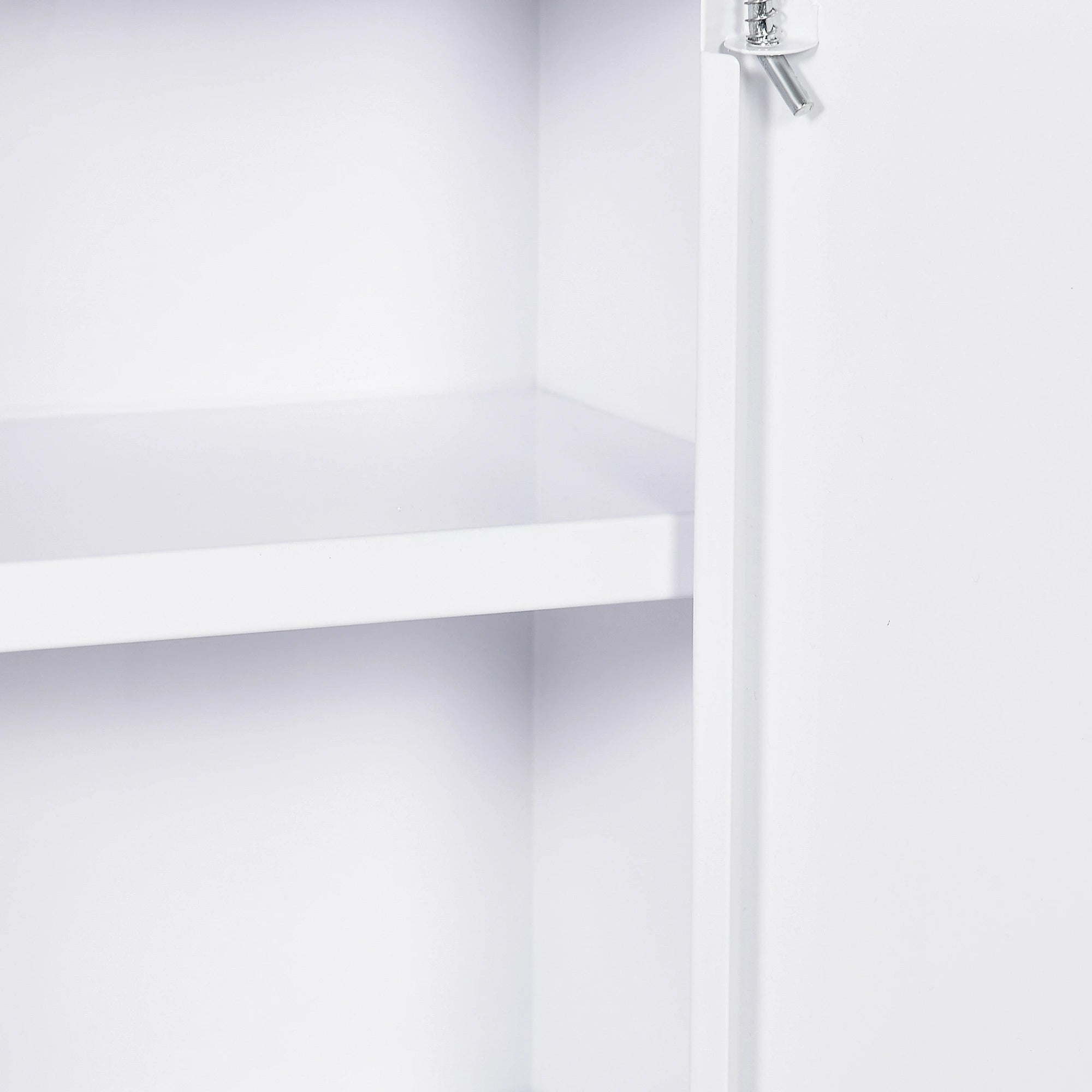 Lockable Medicine Cabinet, 3 Tier Steel Wall Box, 2 Keys, White Mirror Medicine Cabinets at Gallery Canada