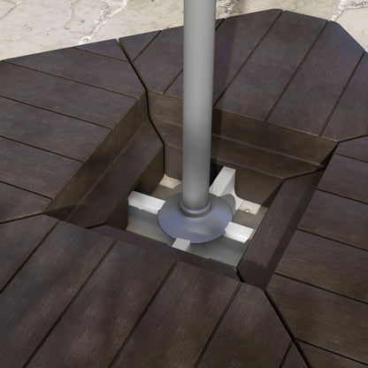 Offset Umbrella Base, 132 lb. Water or 176 lb. Sand, Brown Umbrella Bases at Gallery Canada