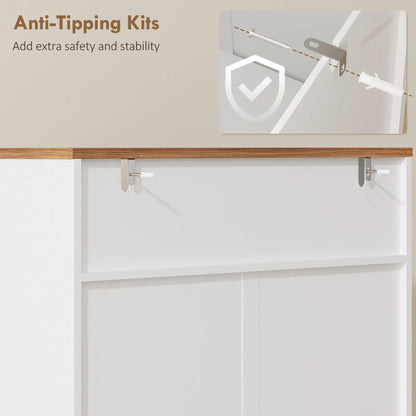 Shoe Storage Cabinet With 2 Flip Drawers, Farmhouse Narrow, White Shoe Storage Cabinets & Racks at Gallery Canada