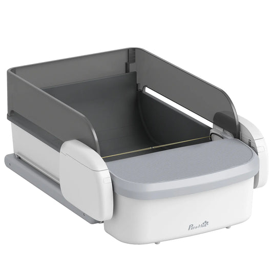 Automatic Cat Litter Box, Self Cleaning, App Control, Open Top, Grey Cat Litter Box Enclosures Multi Colour at Gallery Canada