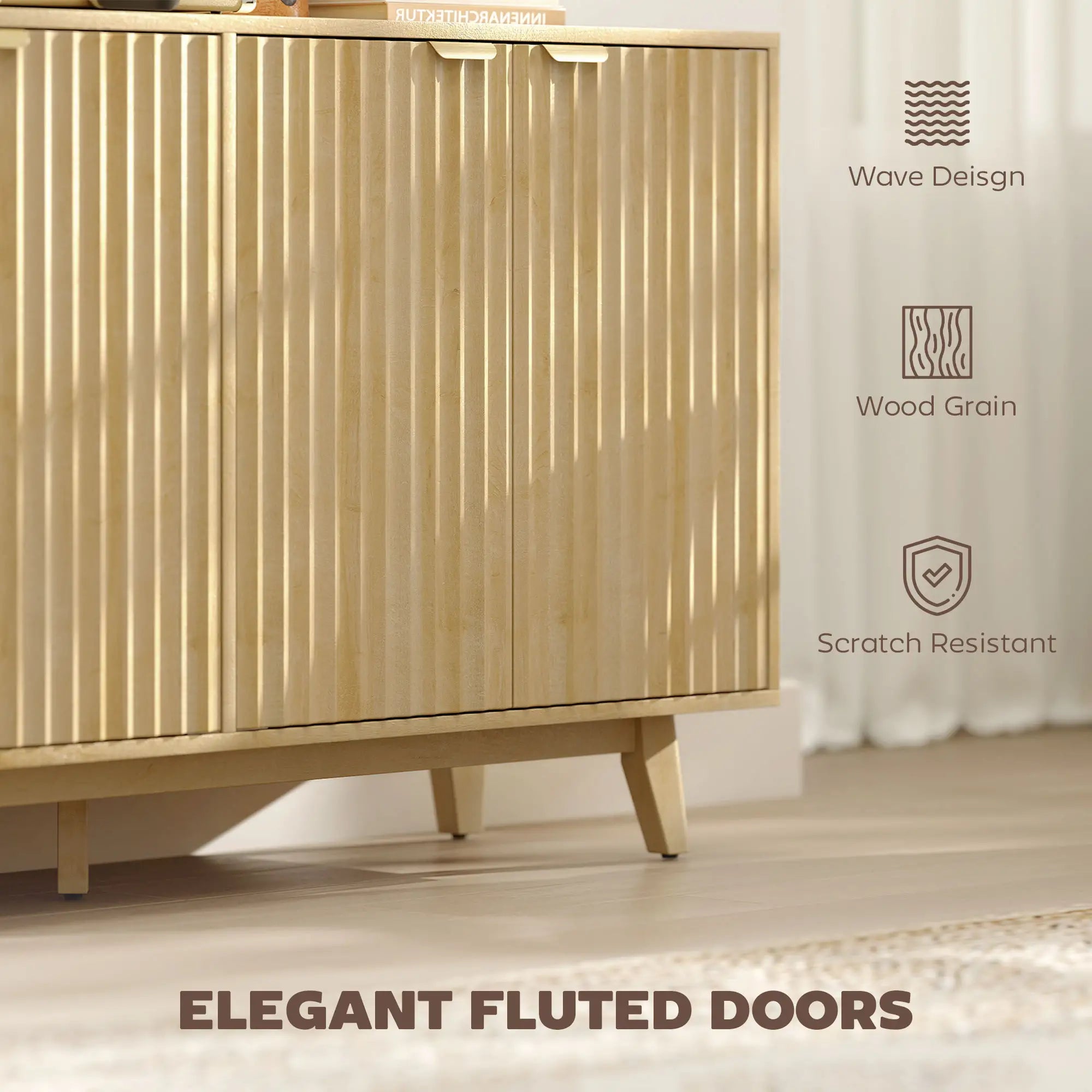 Fluted Sideboard Buffet, 55