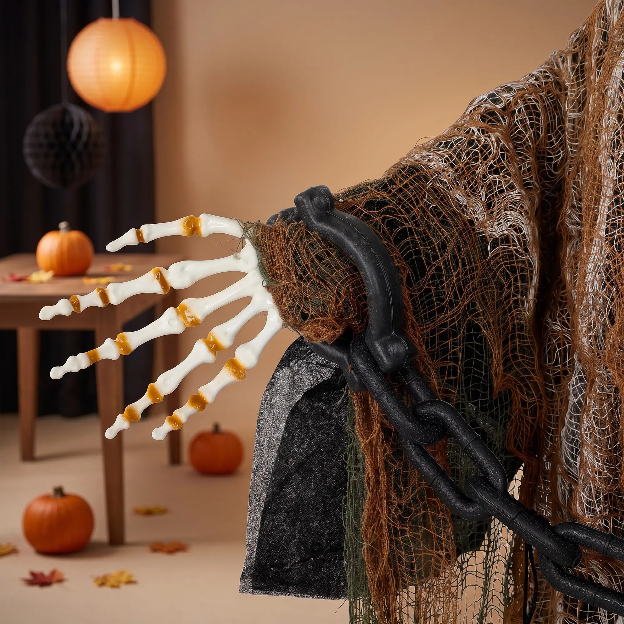 5.6 Ft Animated Grim Reaper Halloween Animatronic, Moves & Glows Halloween Decorations at Gallery Canada