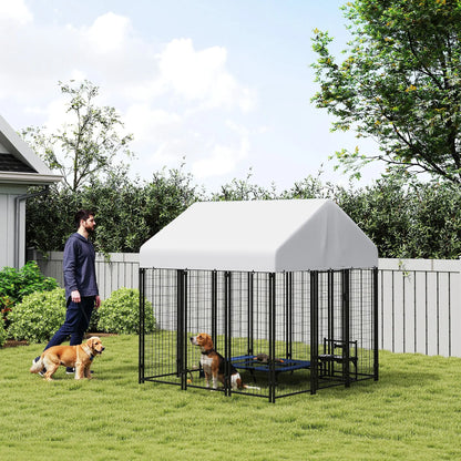 Outdoor Dog Kennel, Waterproof UV-Resistant Cover, 6' x 6' x 6' Dog Kennels at Gallery Canada