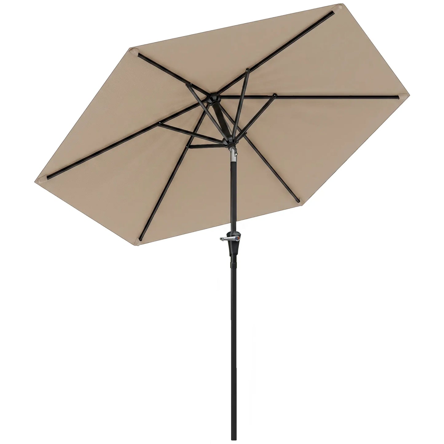 Outdoor Sun Umbrella, 6 Ribs, Khaki Patio Umbrellas at Gallery Canada