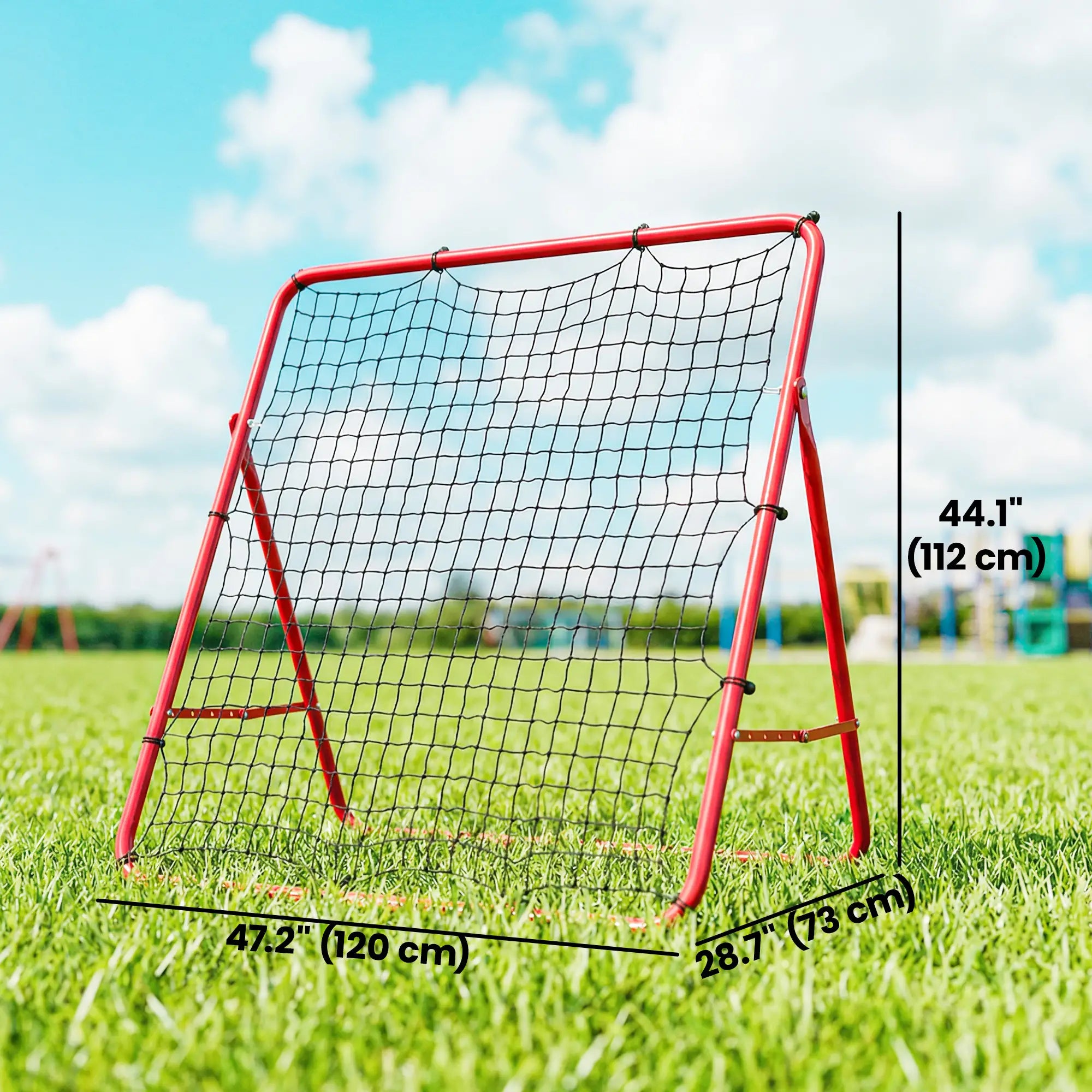 5 Angles Adjustable Soccer Rebounder Net, Multi-Sport Training, Red Soccer at Gallery Canada