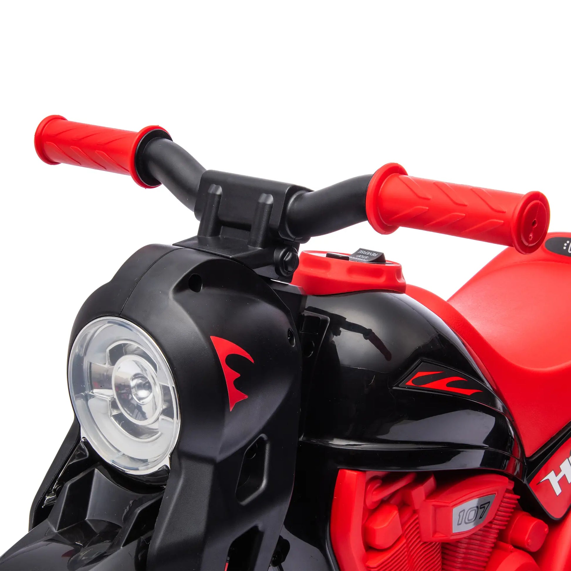 Electric Motorcycle for Kids, 6V, LED Headlight, Music, Pedal, Black Electric Motorcycles at Gallery Canada