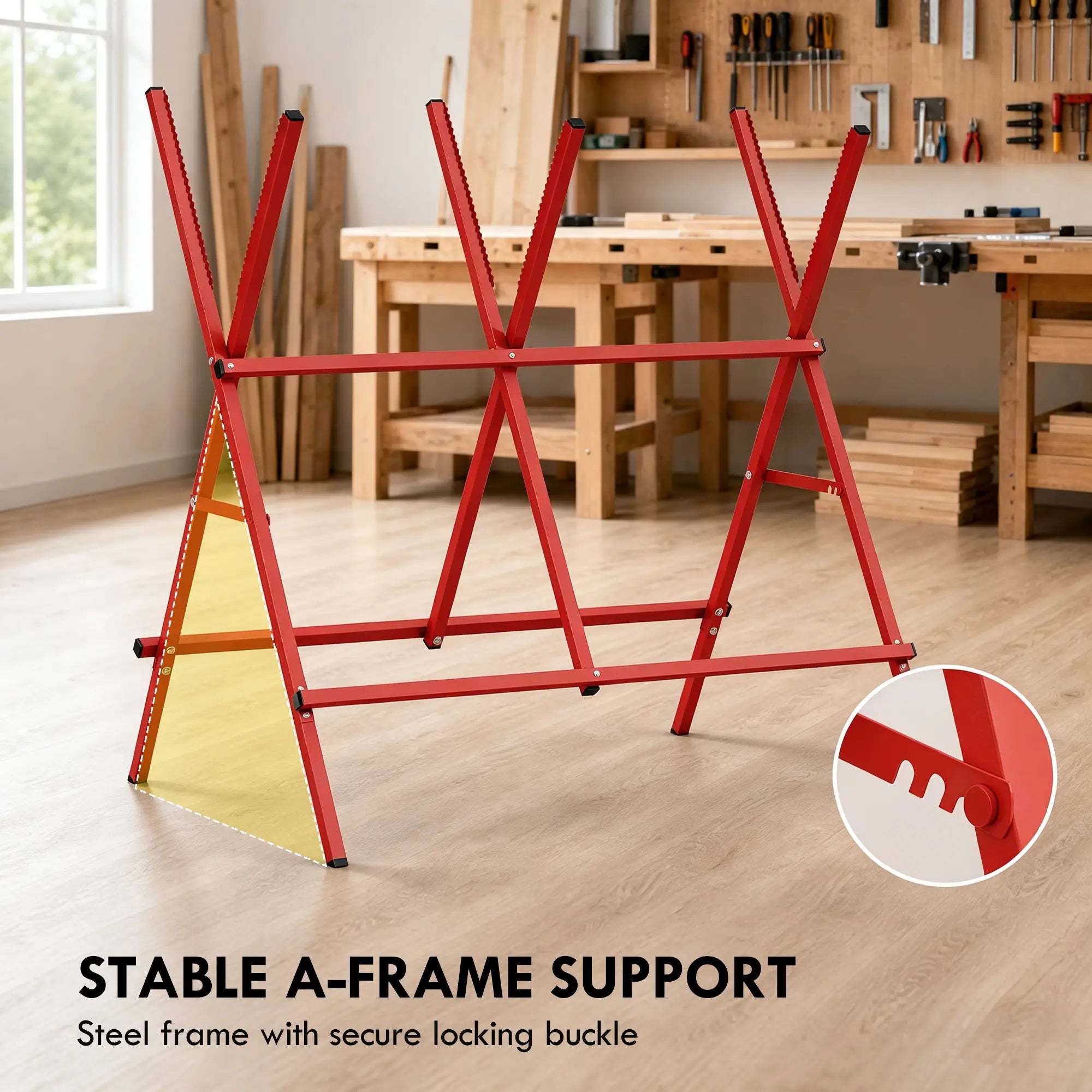 Foldable Saw Horse, Heavy Duty Cutting Stand, A-Frame Tool Organizers at Gallery Canada
