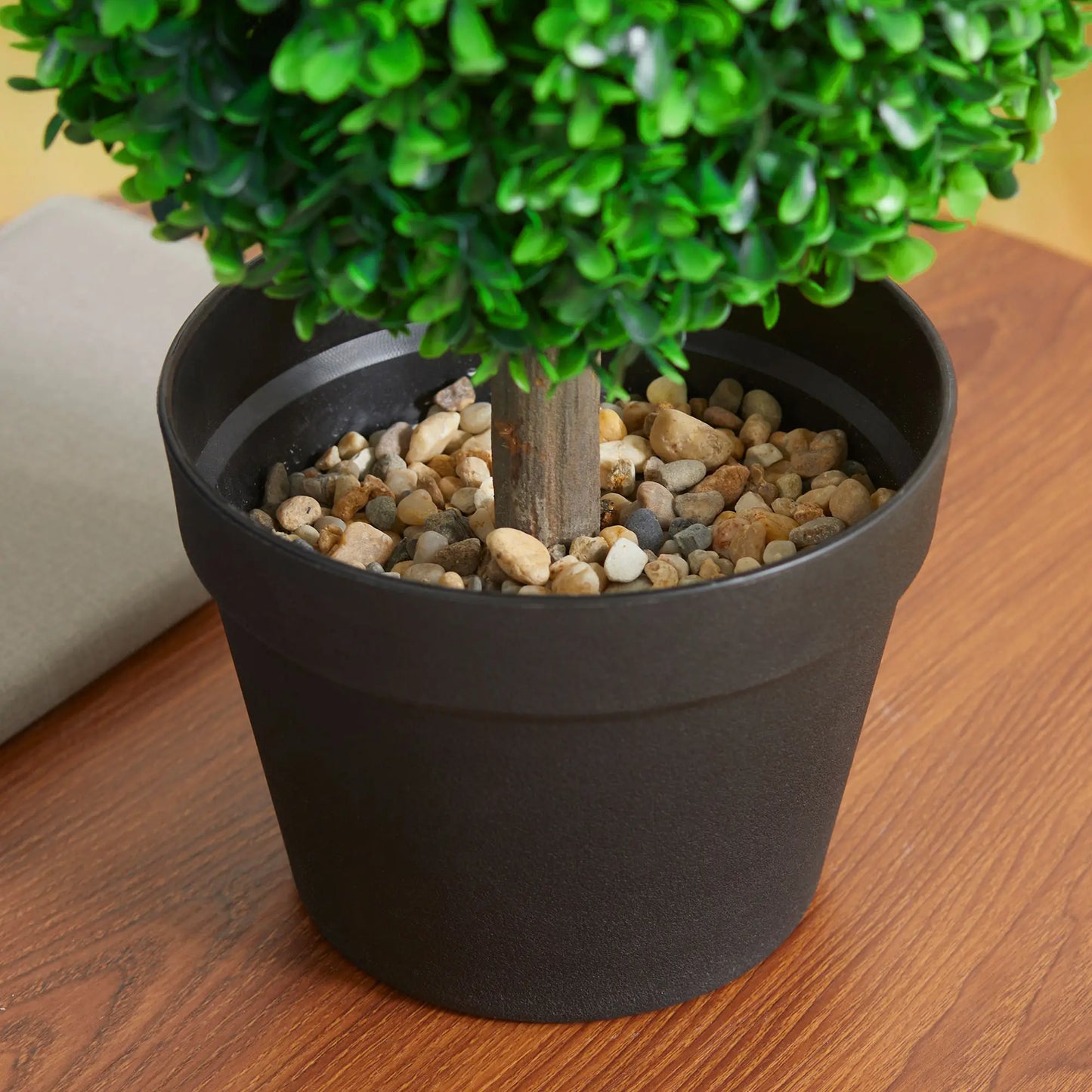 Artificial Boxwood Topiary Tree Set Of 2, Faux Plant In Pot, Green Artificial Trees at Gallery Canada
