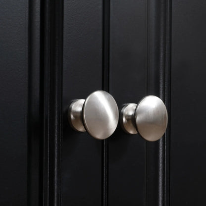 Kitchen Island with Storage, Drop Leaf, Rubber Wood Top, Black Kitchen Islands & Kitchen Carts at Gallery Canada