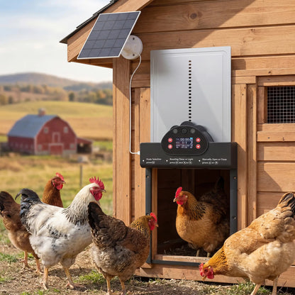 2K HD AI Camera Chicken Coop Door, WiFi Solar Powered, 5200 mAh Battery, Alarm Chicken Coops at Gallery Canada
