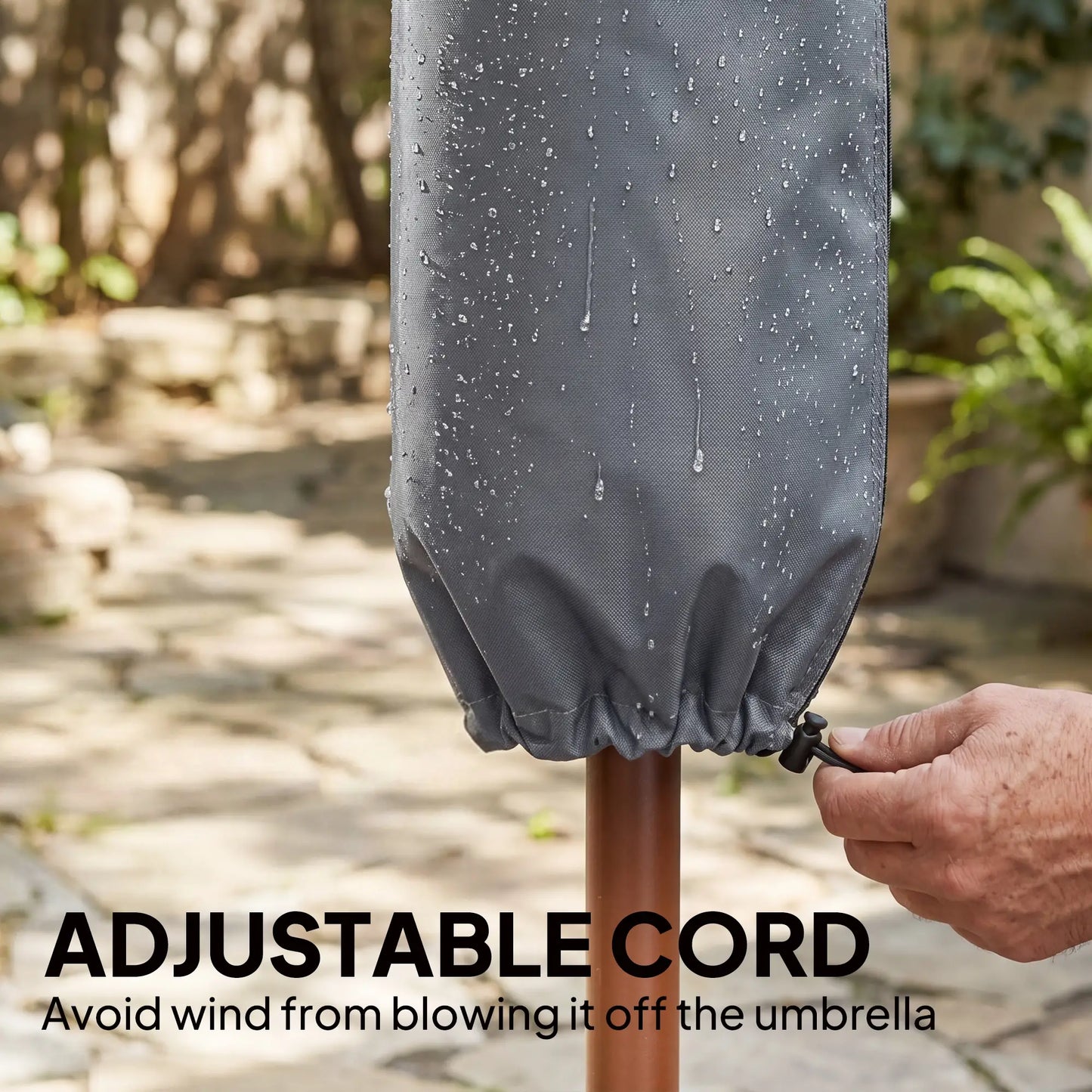 Parasol Cover, Patio Cantilever Cover, Banana Umbrella, Grey