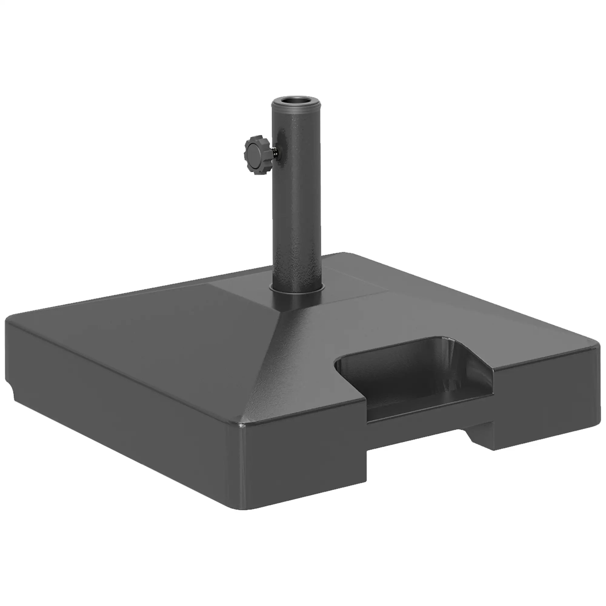 Heavy Duty Outdoor Umbrella Base with Wheels, Holds 73lbs, Black Umbrella Bases at Gallery Canada