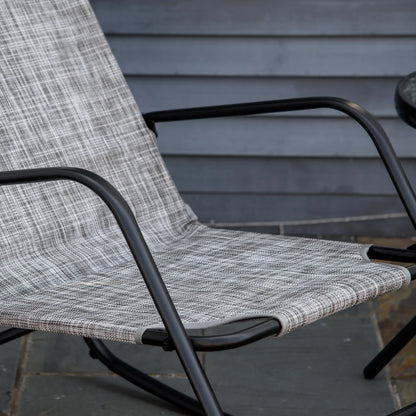 Garden Rocking Chair, Outdoor Indoor Texteline Rocker, Grey Outdoor Rocking Chairs at Gallery Canada
