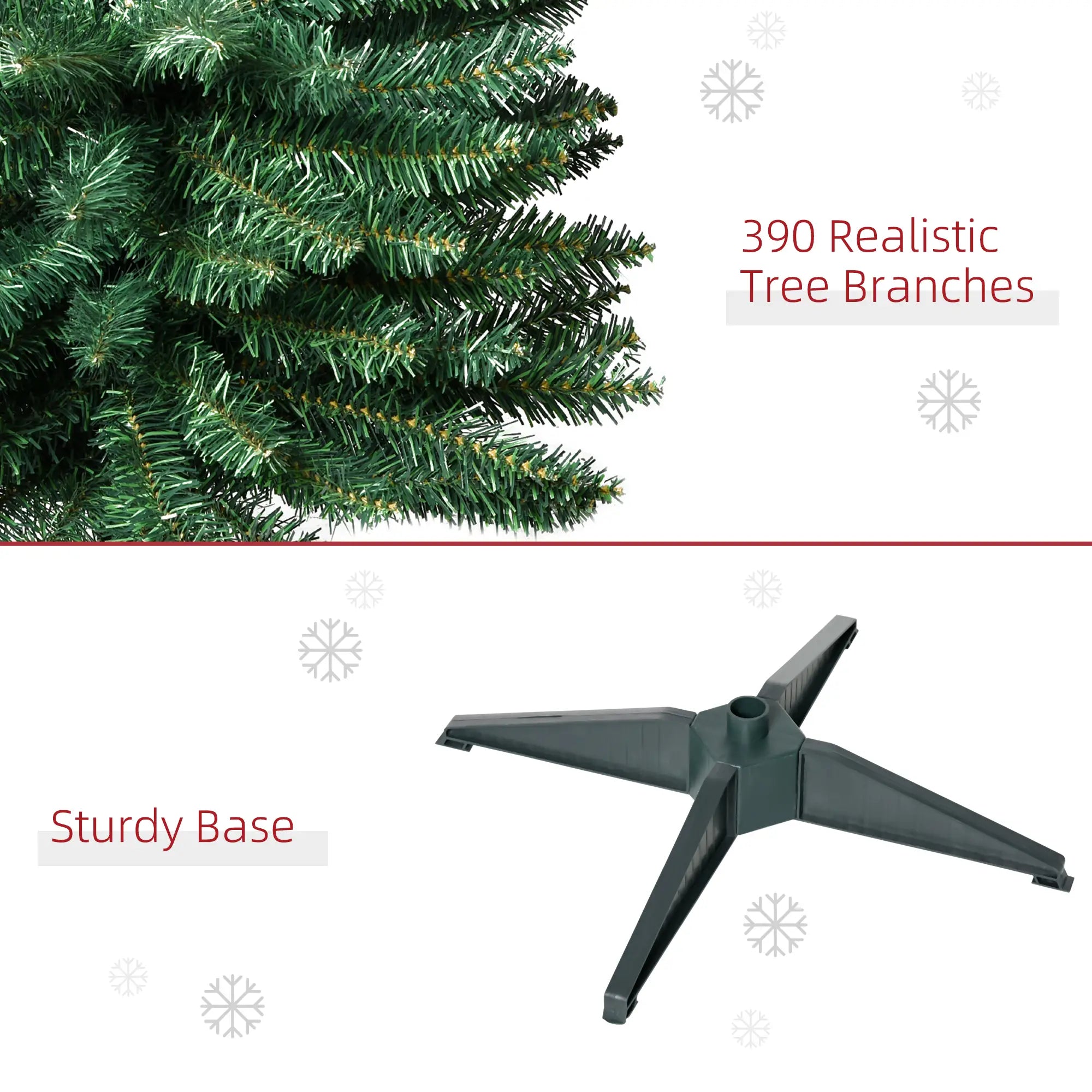 6’ PVC Slim Artificial Pencil Christmas Tree, Holiday Decor Artificial Christmas Trees at Gallery Canada