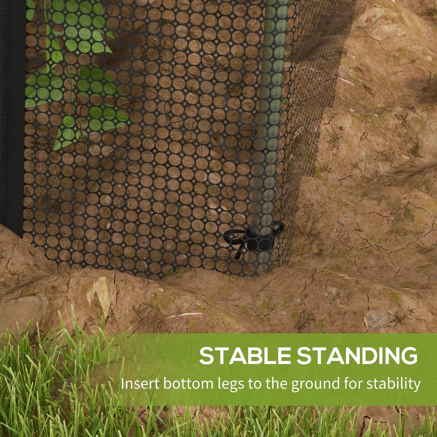 Galvanized Steel Crop Cage, Plant Protection Tent, 4' x 8', Black Walk In Greenhouses at Gallery Canada