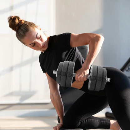 Adjustable Dumbbells Set, 66 lbs, for Home Gym Fitness, Black Dumbbells & Barbells at Gallery Canada
