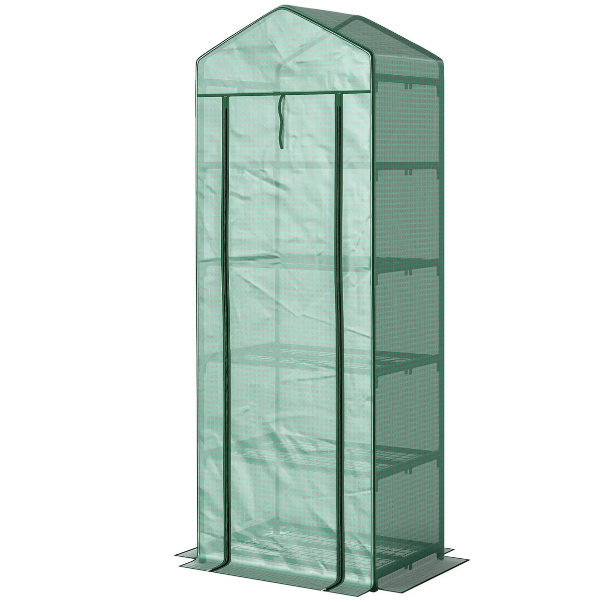 5 Tier Mini Greenhouse, Portable, Transparent, 27.25" x 19.25" x 76", Green Greenhouses Green at Gallery Canada