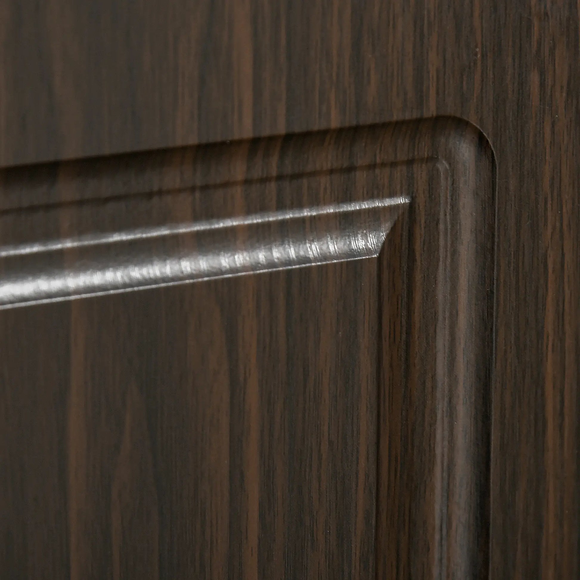 71" Freestanding Kitchen Pantry, 4 Doors 2 Cabinets, Distressed Coffee Kitchen Pantry Cabinets at Gallery Canada