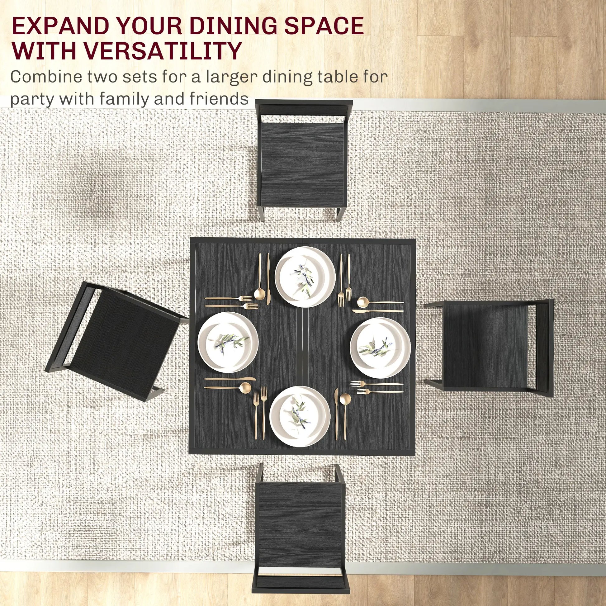 Industrial Dining Table Set for 2, Kitchen Table and Chairs, Small Space Bar Sets at Gallery Canada