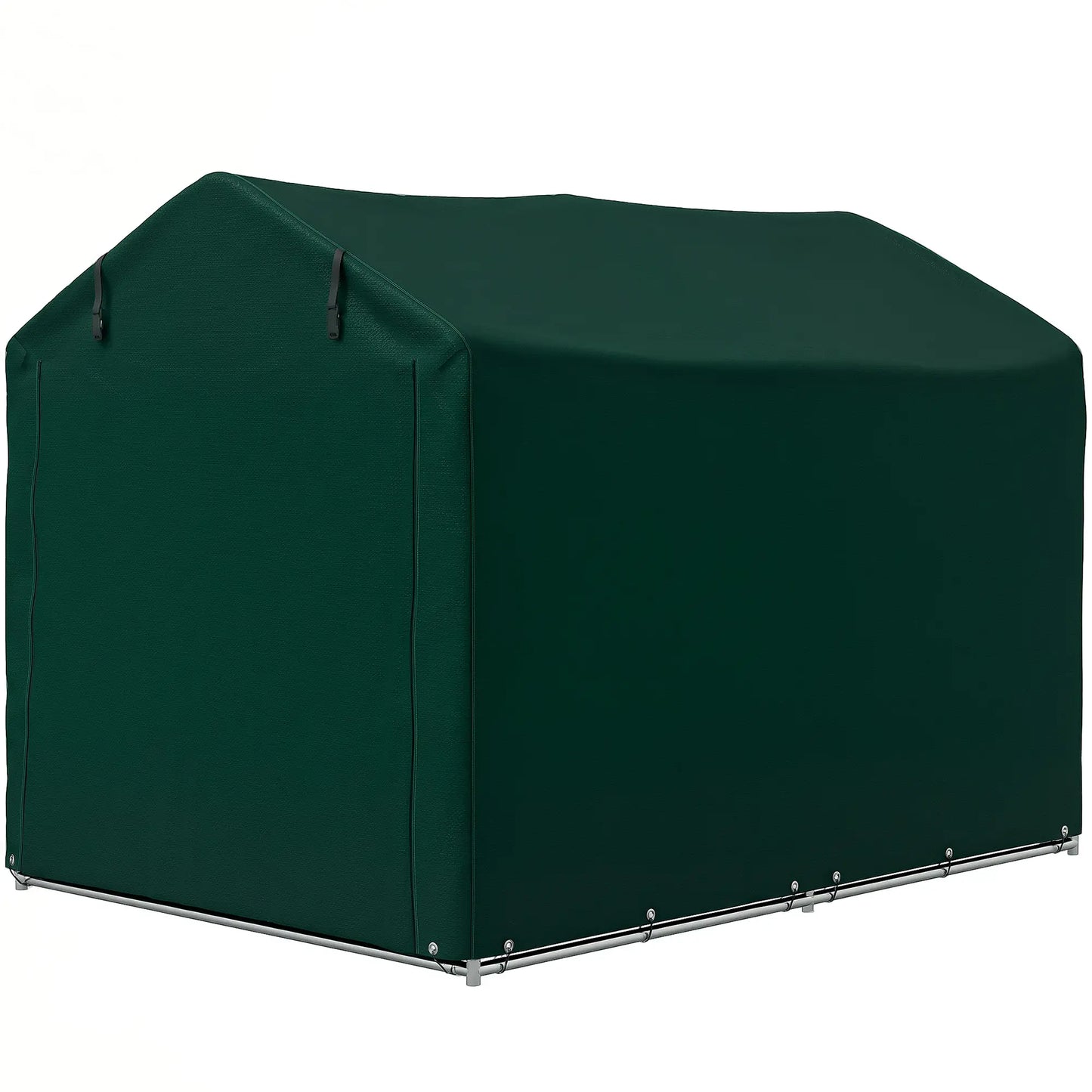 Outdoor Storage Shed, UV Resistant Bike Tent, Roll-up Door, Dark Green Sheds Dark Green at Gallery Canada