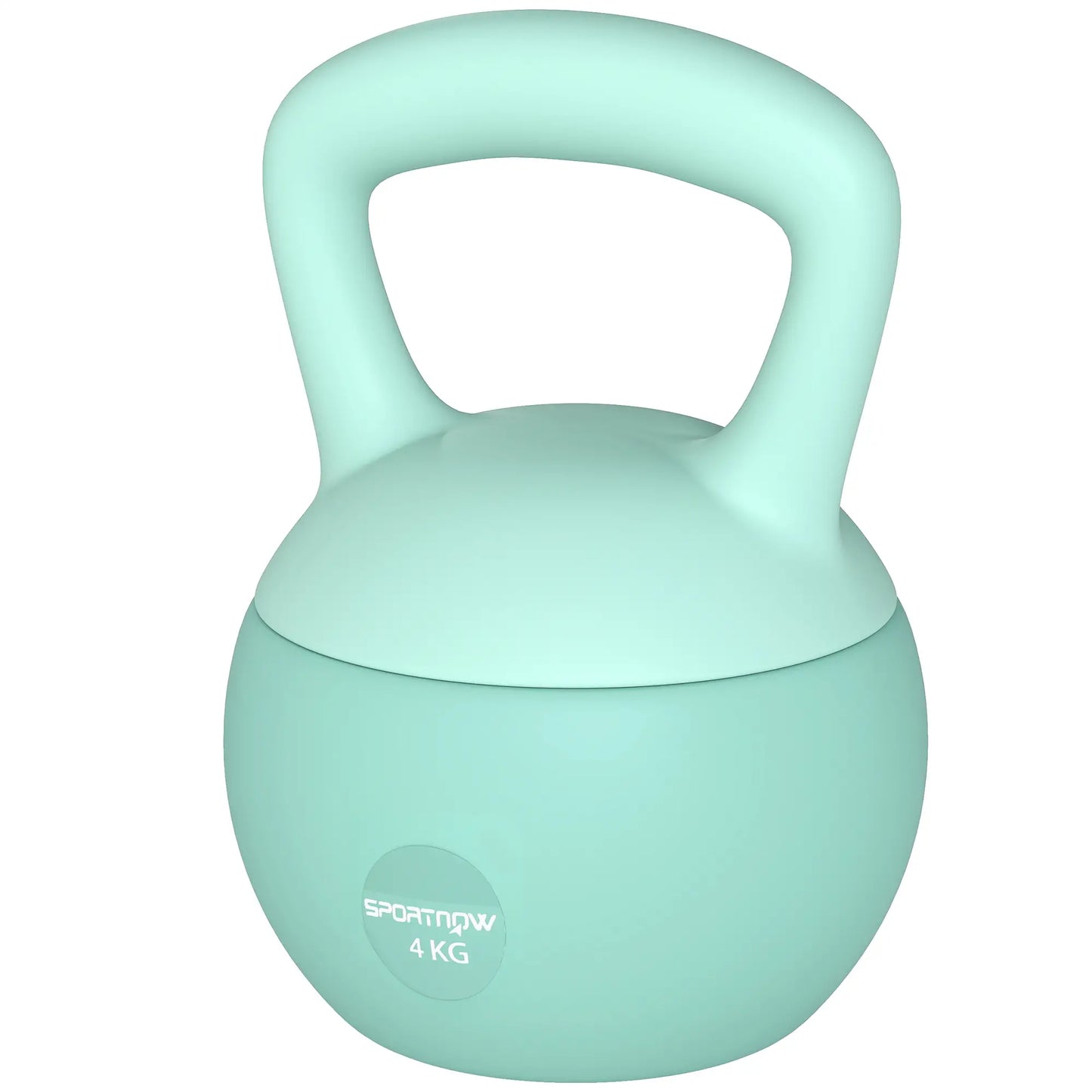 9 lb Soft Kettlebell, Sand Filled Weight w/ Grip Handle, Kettlebell Weight for Full Body Workout, Green
