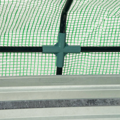 Steel Outdoor Raised Garden Bed with Greenhouse, Cover, 50"x37.4"x36.2", Green Mini Greenhouses at Gallery Canada