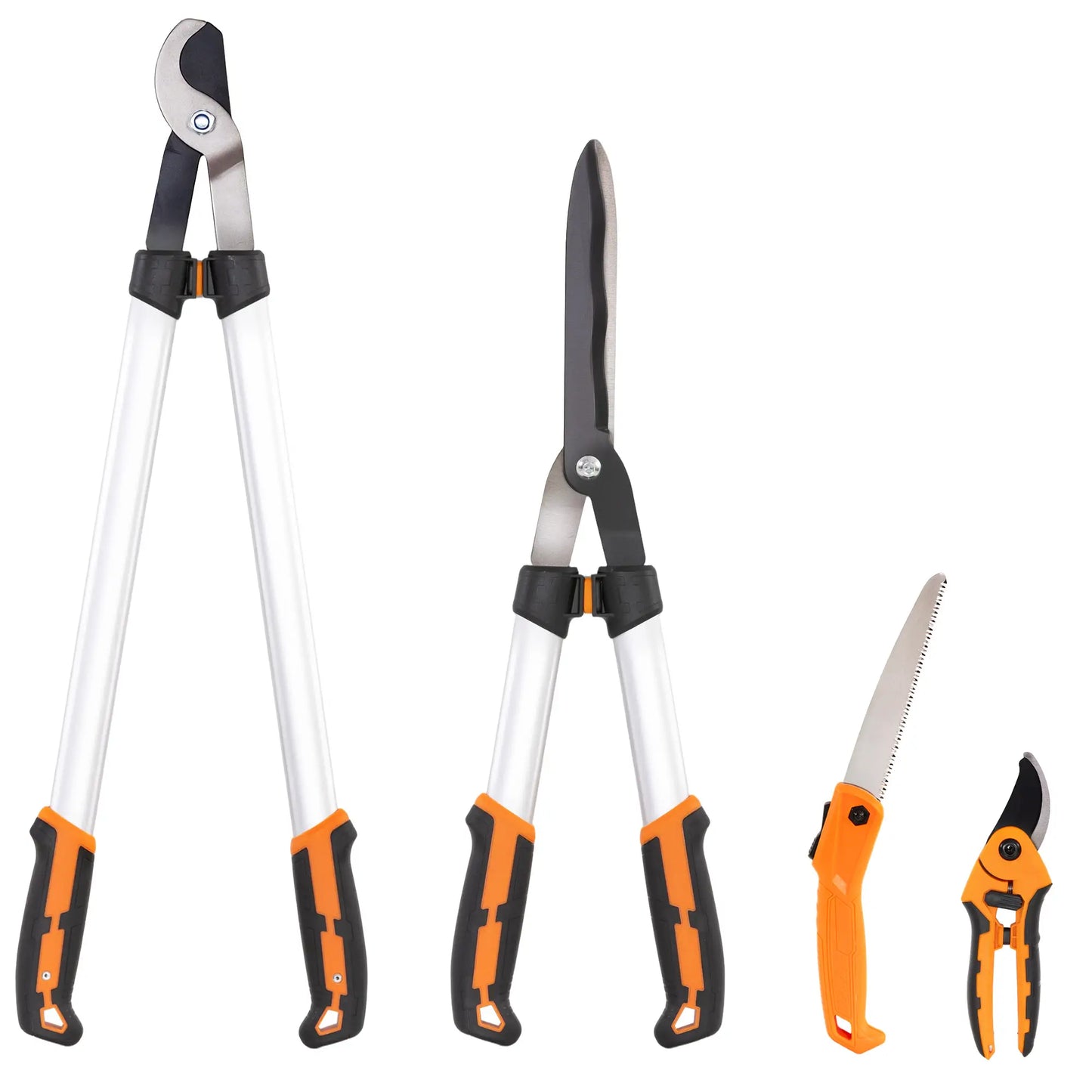 4 Pcs Pruning Shears Set, Hedge Shears, Loppers, Garden Secateurs, Hand Saw Garden Accessories at Gallery Canada