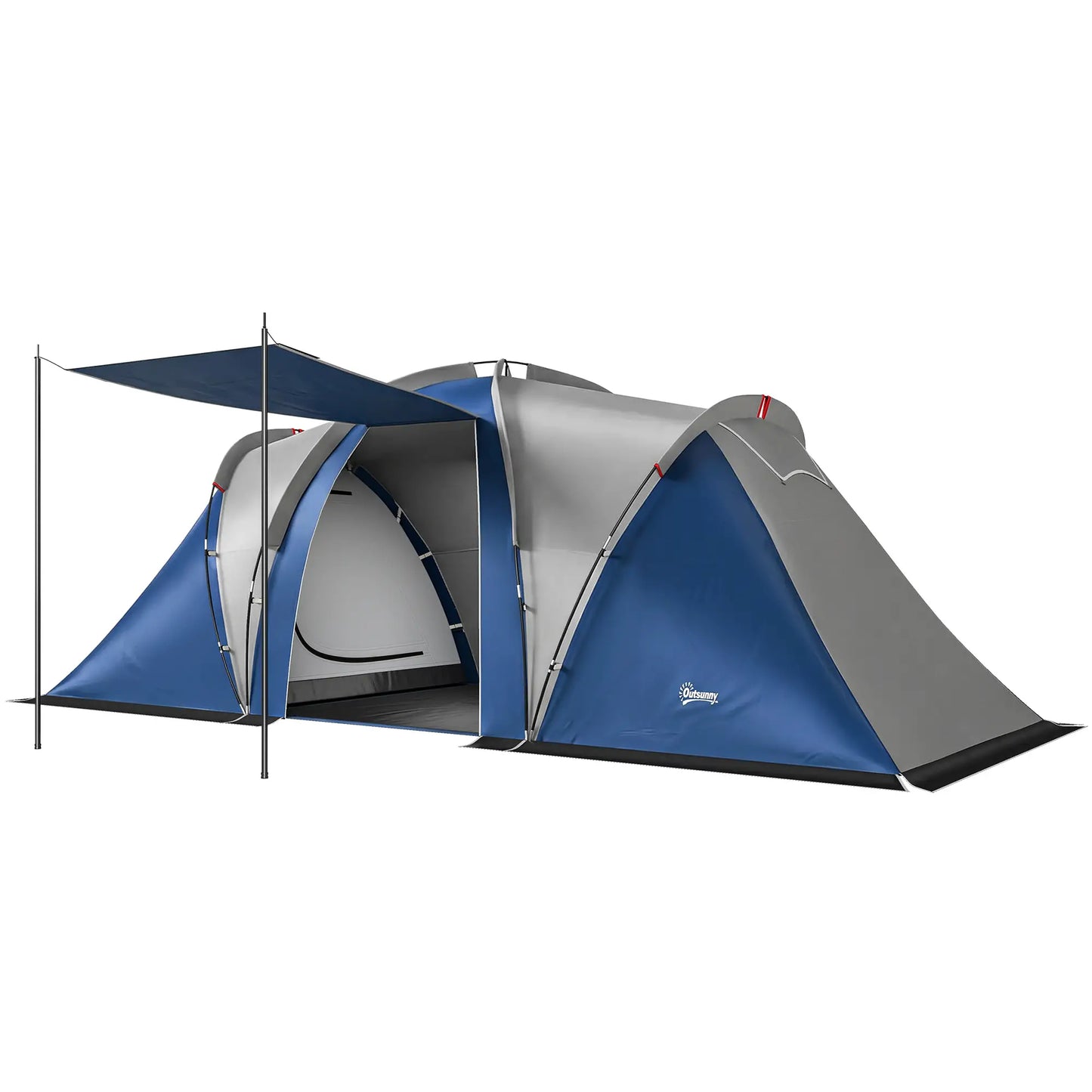 Multi-Room Camping Tent, 8-12 Person, 3000mm Waterproof Rainfly, Screen Panels Camping Tents at Gallery Canada