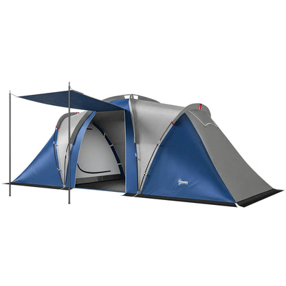 Multi-Room Camping Tent, 8-12 Person, 3000mm Waterproof Rainfly, Screen Panels Camping Tents at Gallery Canada