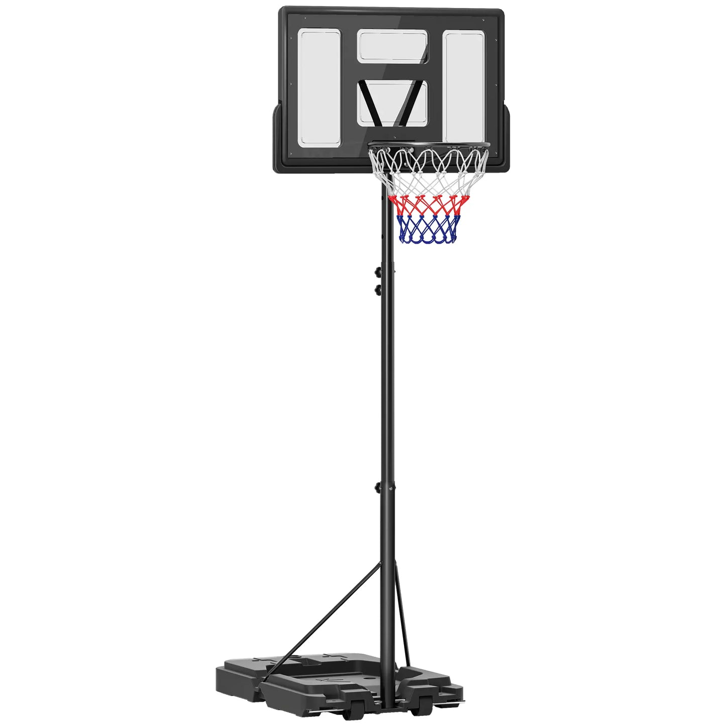 Portable Basketball Hoop, 7.5-10ft, 43" Backboard, Wheels, for Teens Adults Basketball at Gallery Canada