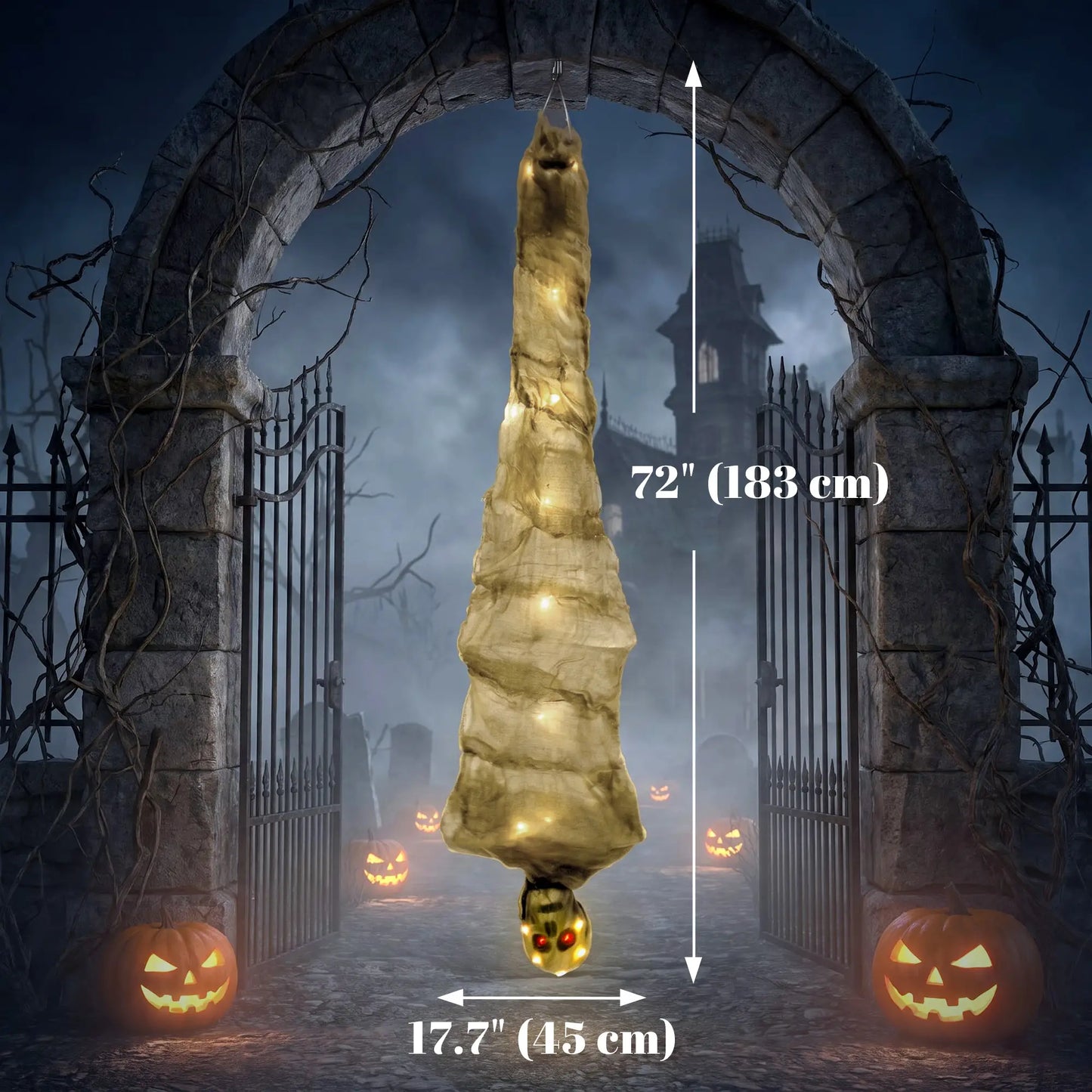 Hanging Mummy, Upside Down Cocoon Dead Body Decoration, 6Ft Halloween Decorations at Gallery Canada