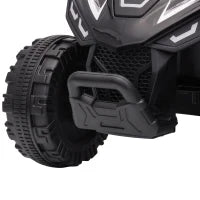 Quad pour enfants 6V, 4 roues, commande par bouton, 45 minutes, noir