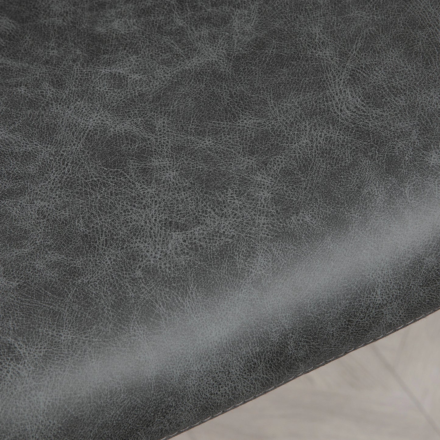 Modern Bar Stools Set of 2, Counter Height, PU Leather, Wooden Frame, Grey Bar Stools at Gallery Canada