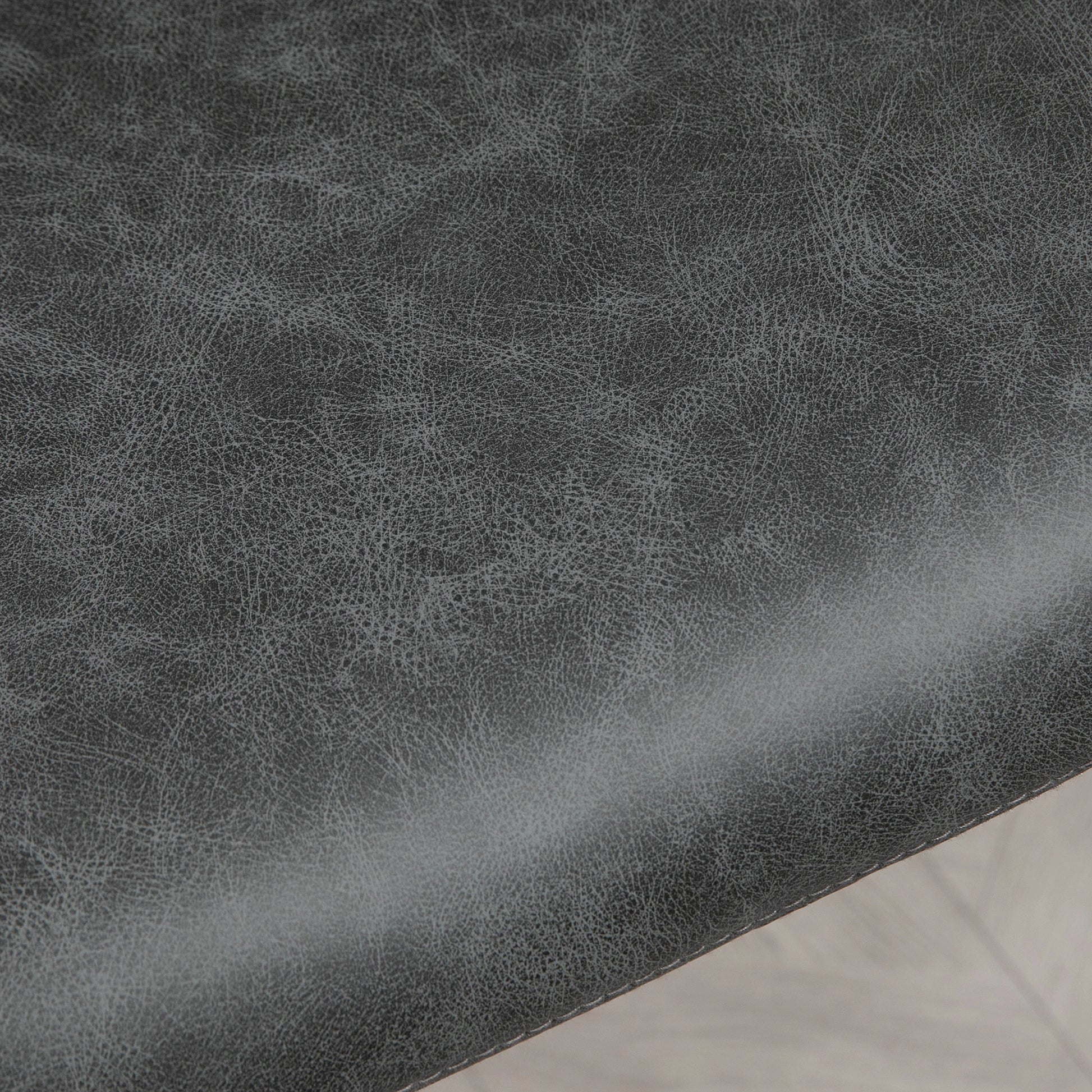 Modern Bar Stools Set of 2, Counter Height, PU Leather, Wooden Frame, Grey Bar Stools at Gallery Canada