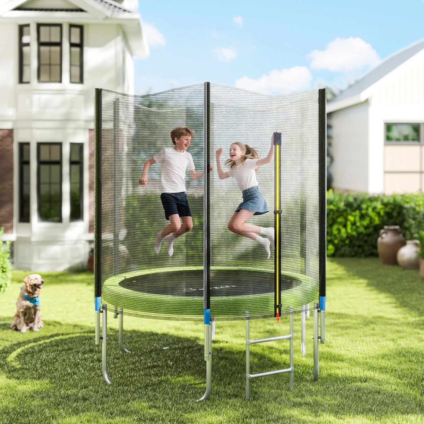 14FT Trampoline Spring Cover, Replacement Pad, Green Trampolines at Gallery Canada