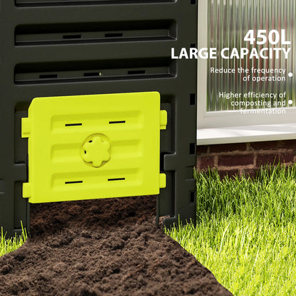 Compost Bin, Garden Composter, 120 Gallon (450L), Yellow Outdoor Compost Bin at Gallery Canada