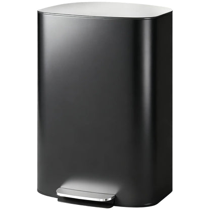 13.2 Gal Fingerprint-Proof Trash Can, Black
