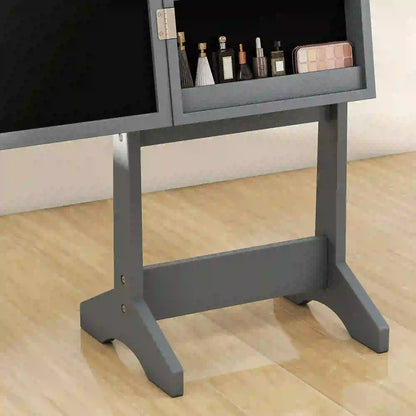 Free Standing Armoire Organizer, Lighted Mirrored Jewelry Cabinet, Grey Jewellery Armoire & Jewellery Mirror Cabinets at Gallery Canada