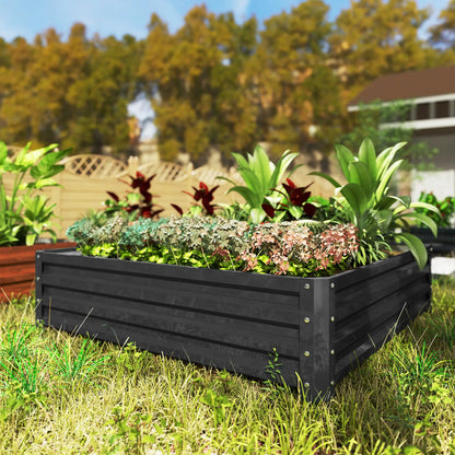 4' x 4' x 1' Galvanized Steel Raised Garden Bed, Grey Galvanized Planter Boxes at Gallery Canada