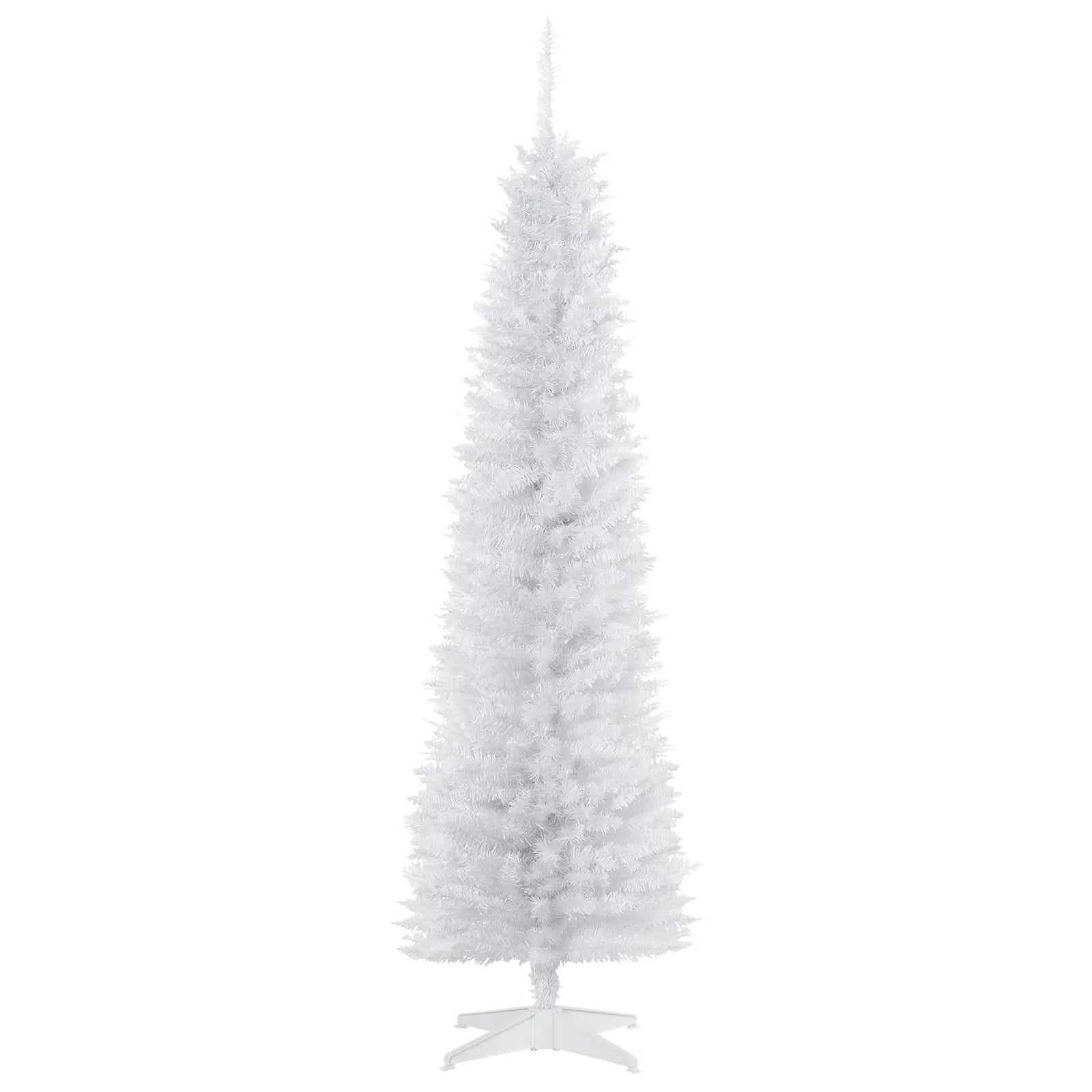 6 FT Christmas Tree, Classic Holiday Indoor Decoration, White White Christmas Trees White at Gallery Canada