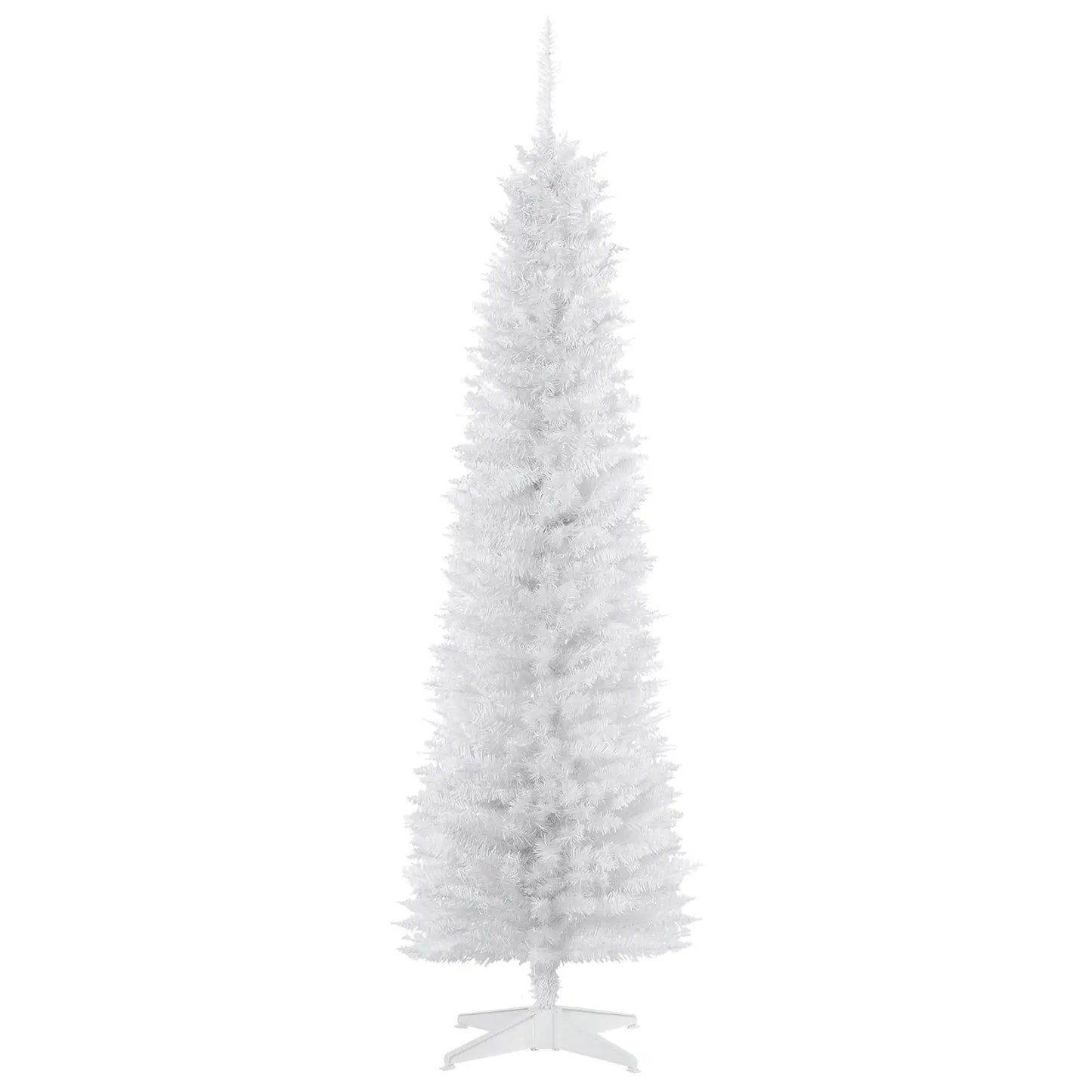 6 FT Christmas Tree, Classic Holiday Indoor Decoration, White White Christmas Trees White at Gallery Canada