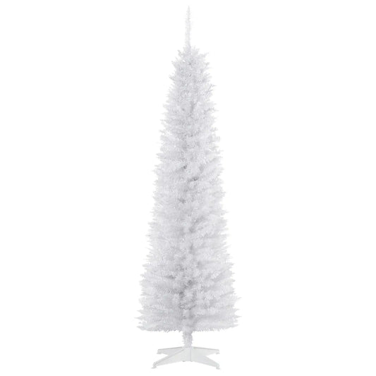 6 FT Christmas Tree, Classic Holiday Indoor Decoration, White White Christmas Trees White at Gallery Canada