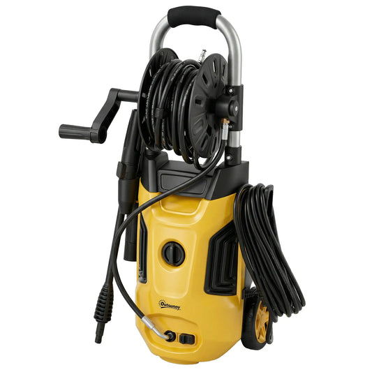 Electric Pressure Washer, 2176 PSI High Pressure Washer with 20 ft Outlet Hose, Adjustable Nozzle, 1.9GPM Power Washer Garden Accessories Yellow at Gallery Canada